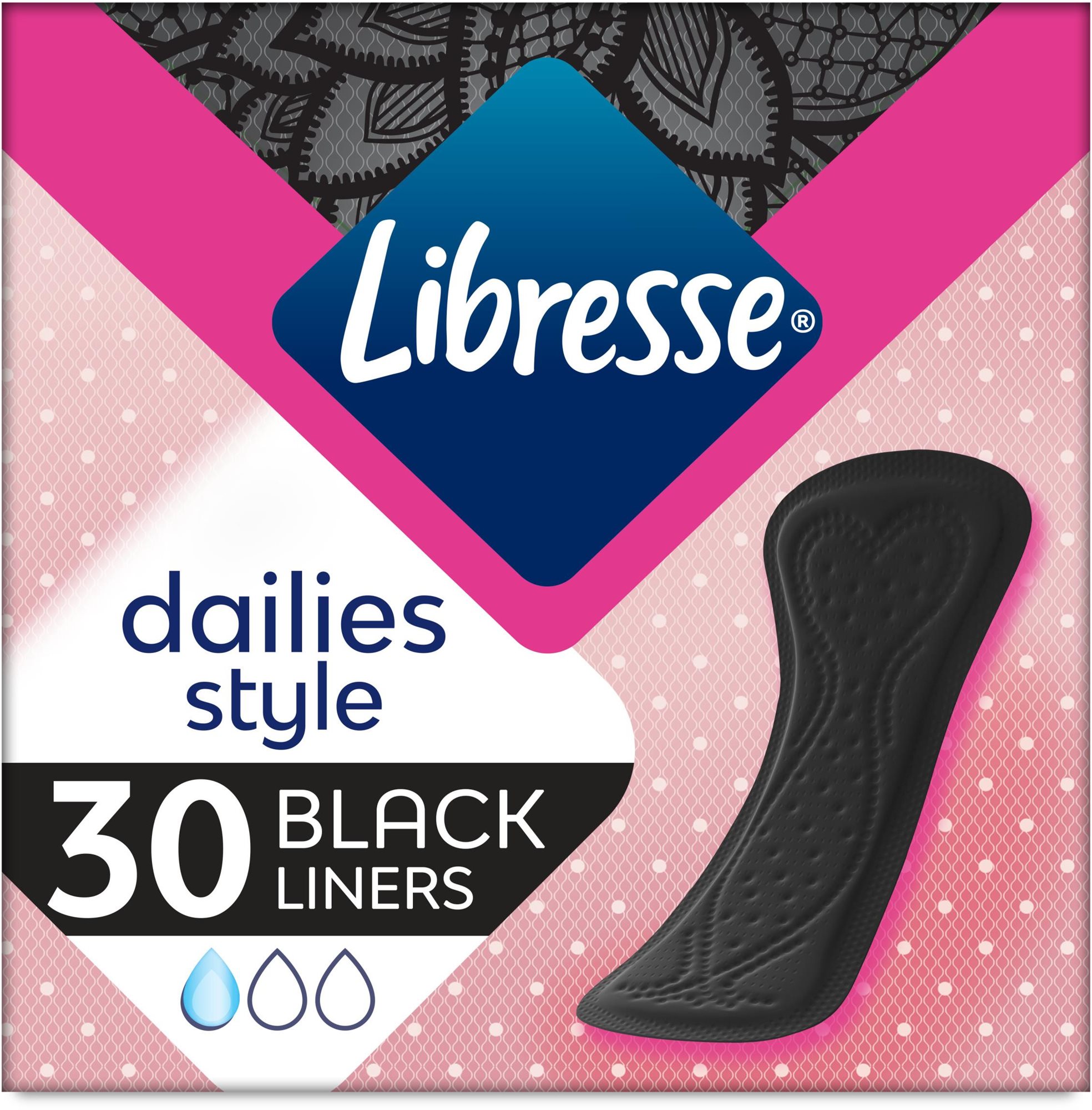 Tisztasági betét LIBRESSE Normal Multi Black 30 db