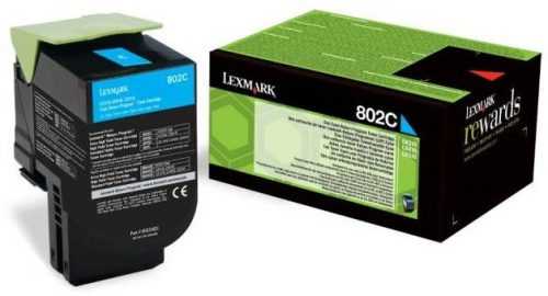 Toner LEXMARK 80C20C0 cián