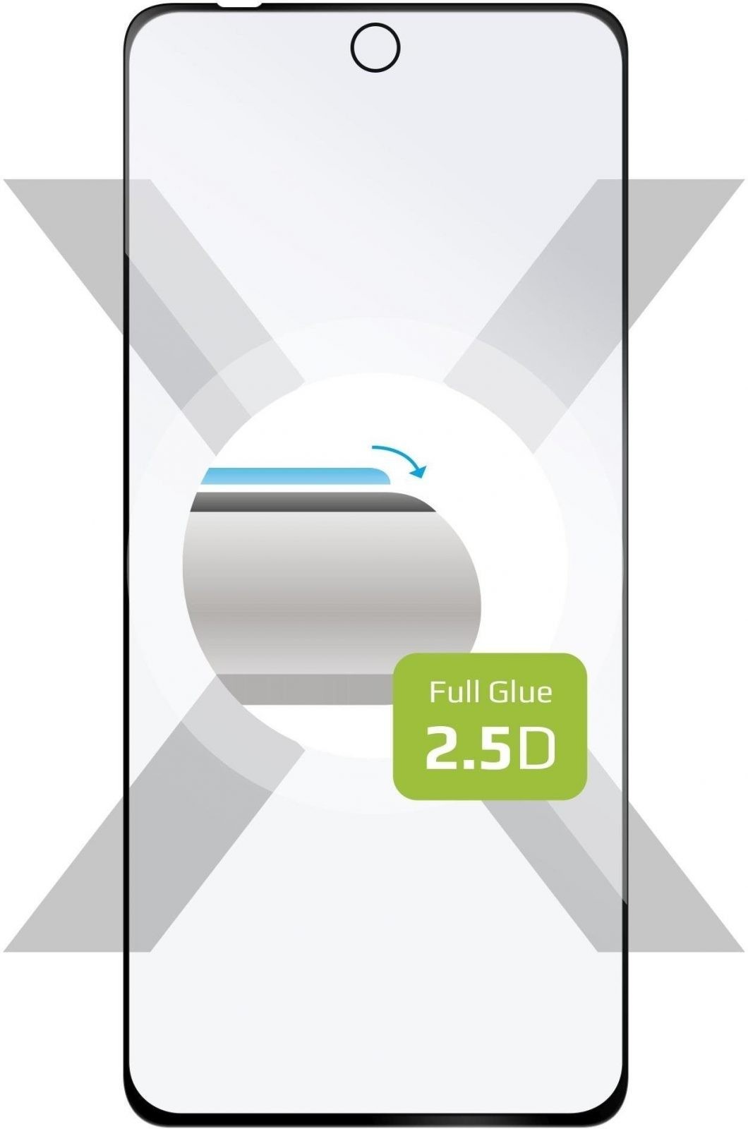 Üvegfólia FIXED FullGlue-Cover a Motorola Moto G82 5G készülékhez