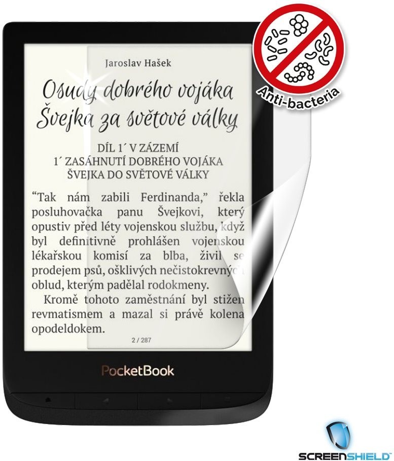 Védőfólia Screenshield Anti-Bacteria POCKETBOOK Touch HD 3 - kijelzőre