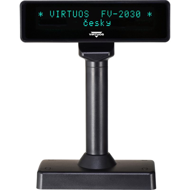 Vevőkijelző Virtuos VFD FV-2030B fekete