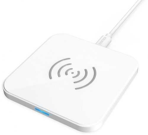 Vezeték nélküli töltő ChoeTech 5-Coils Dual Wireless Fast Charger Pad 2x 10 W White