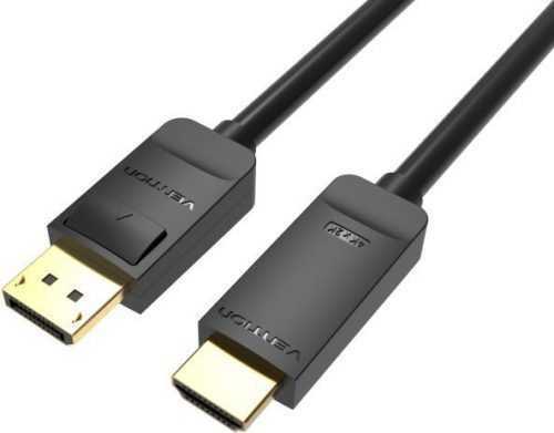 Videokábel Vention 4K DisplayPort (DP) to HDMI Cable 1.5M Black