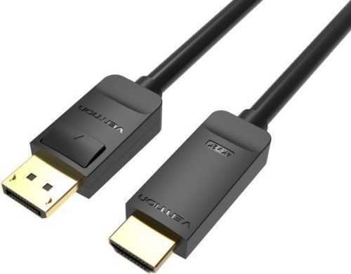 Videokábel Vention 4K DisplayPort (DP) to HDMI Cable 5M Black