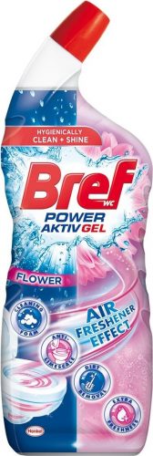 WC gél Bref Power Aktiv Gel WC tisztító légfrissítő hatással - flower 700 ml