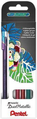 Zselés toll PENTEL K110 - 4COL Hybrid Dual Metallic - 4 darabos szett