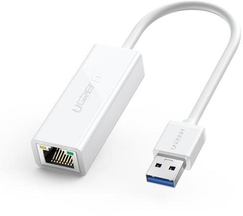 Adatkábel UGREEN USB 3.0 Gigabit Ethernet Adapter White