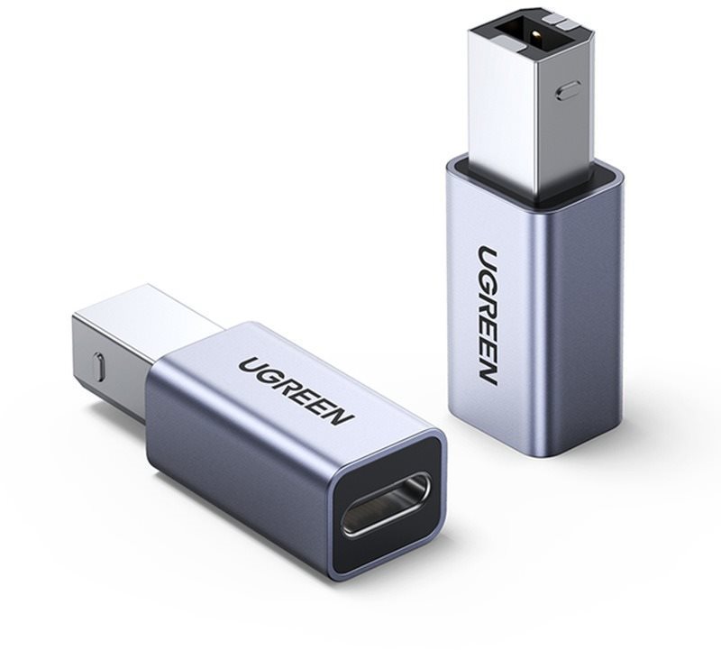 Átalakító UGREEN USB2.0 USB-C/F to USB2.0 B/M Adapter Aluminum Case