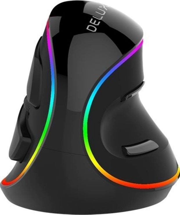 Egér DELUX M618PR Rechargeable RGB Vertical mouse