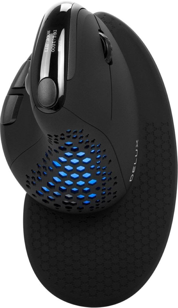 Egér DELUX M618XSD Rechargeable RGB Vertical mouse