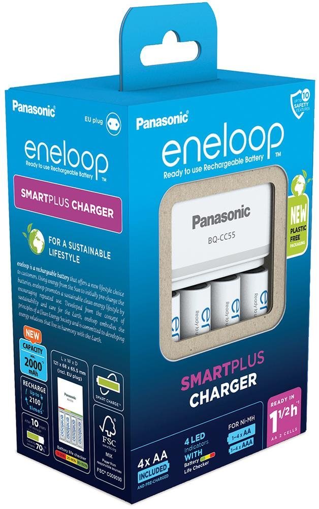 Elem töltő Panasonic eneloop NAB. KJ55MCC40E 4xAA N