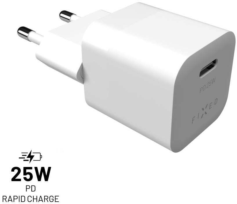 Hálózati adapter FIXED PD Rapid Charge Mini USB-C kimenettel és PD támogatással