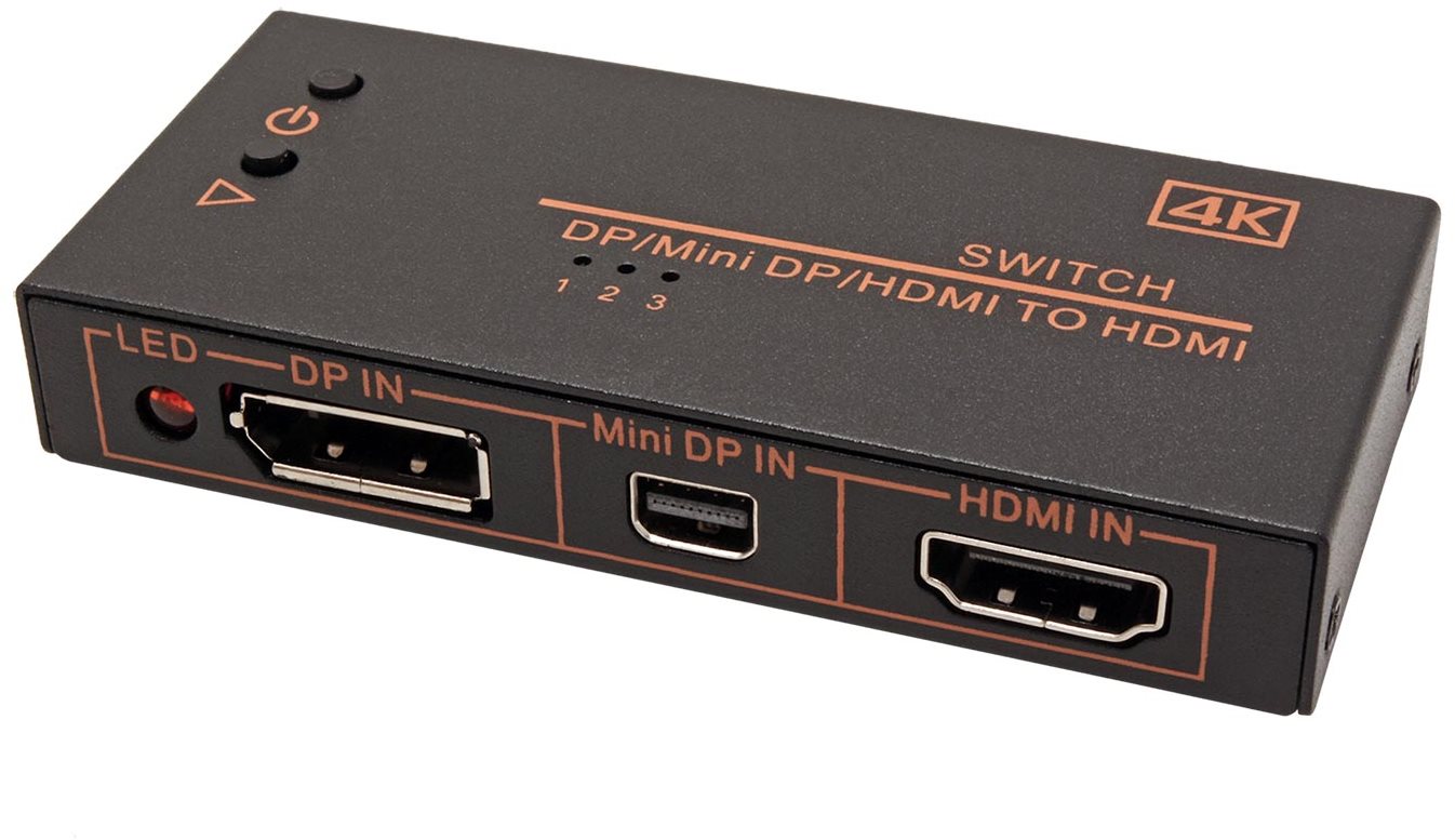 Kapcsoló OEM kapcsoló HDMI / miniDP / DP -> HDMI