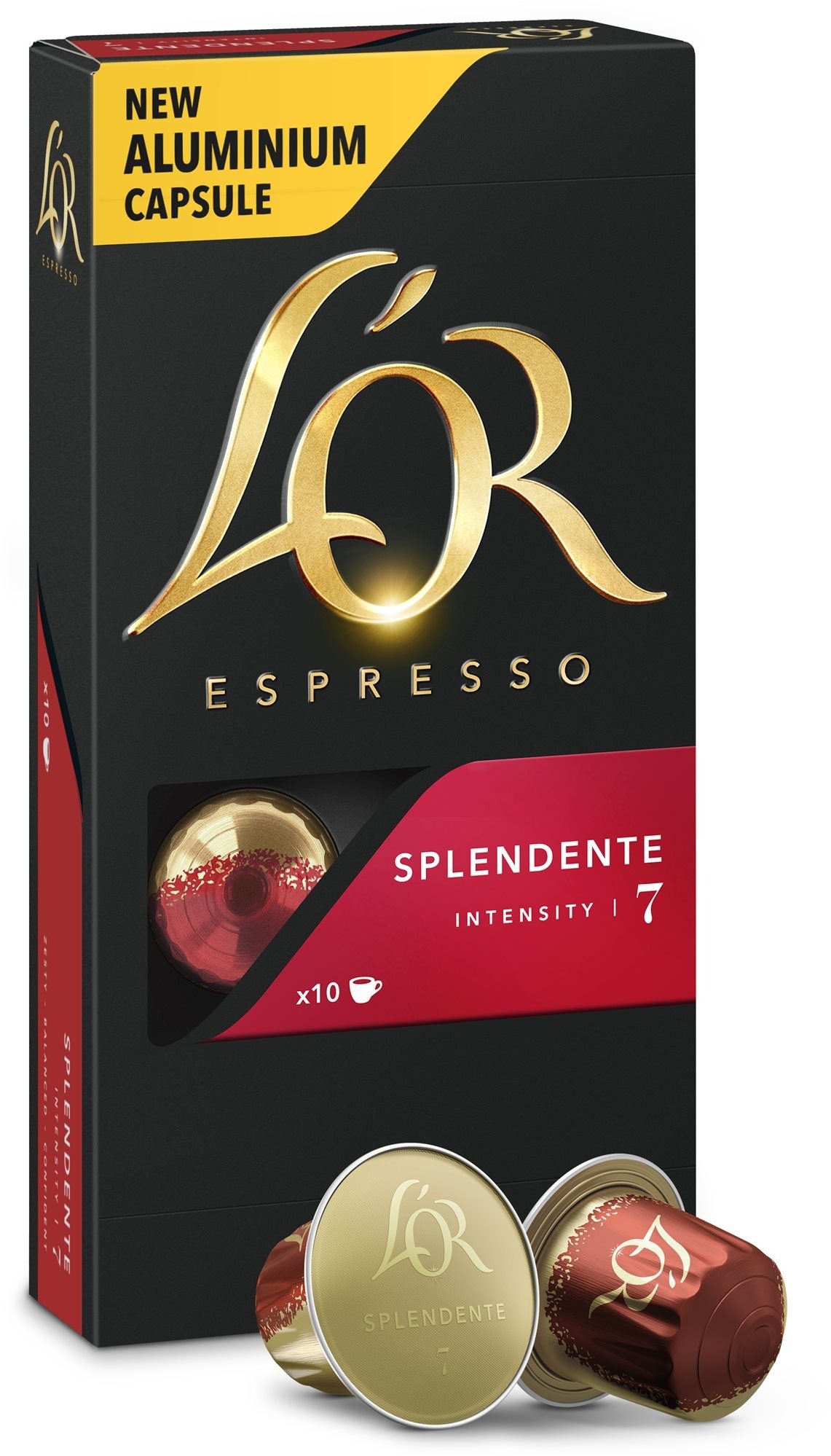 Kávékapszula L'OR Espresso Splendente 10 darab alumínium kapszula