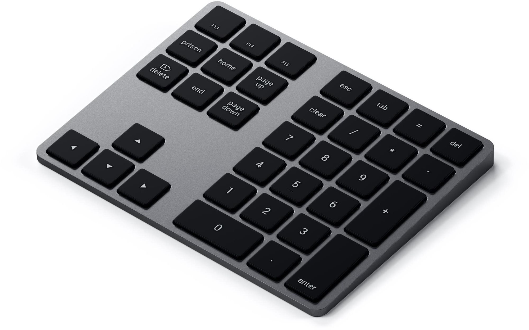 Numerikus billentyűzet Satechi Aluminum Bluetooth Extended Keypad - Space Gray