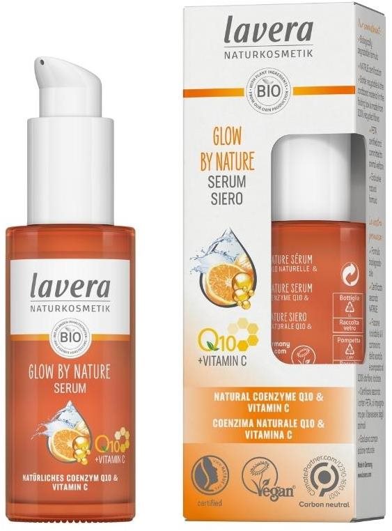 Pleťové sérum LAVERA Glow by Nature Sérum Q10 + Vitamín C 30 ml
