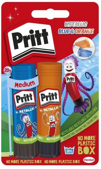Ragasztó stift PRITT Stick Color 2×20 g