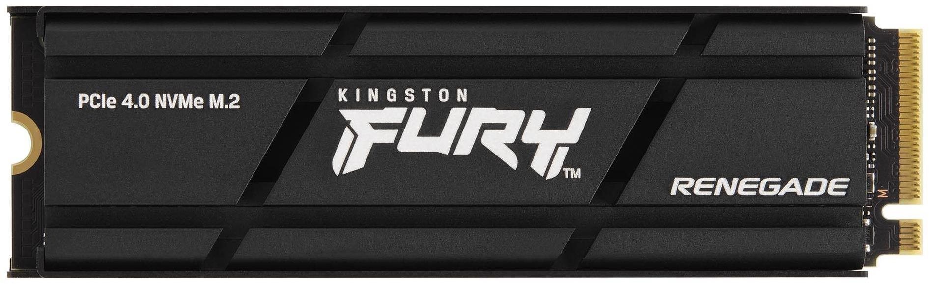 SSD meghajtó Kingston FURY Renegade NVMe 500 GB-os hűtőborda