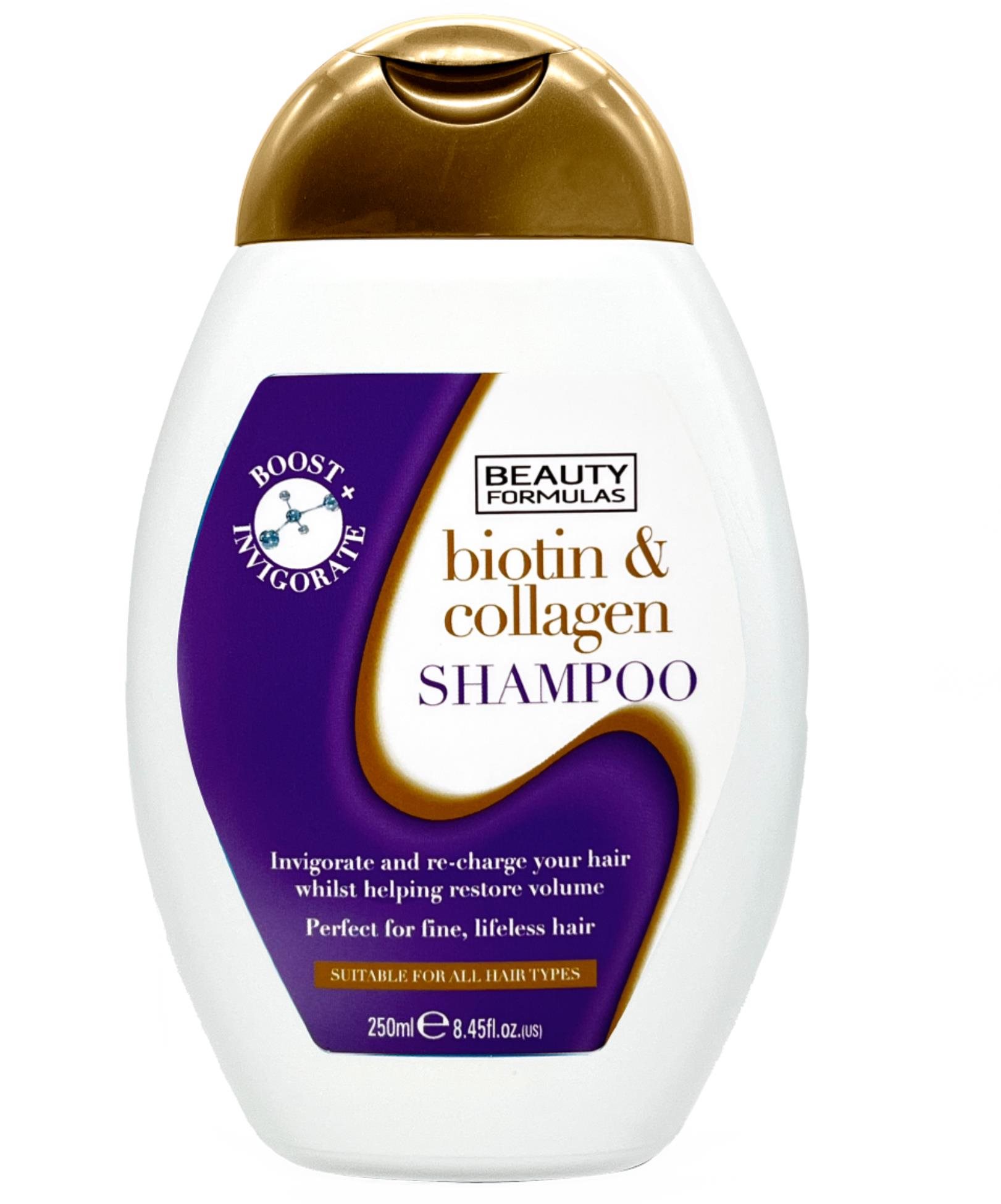 Sampon BEAUTY FORMULAS Sampon biotinnal és kollagénnel finom