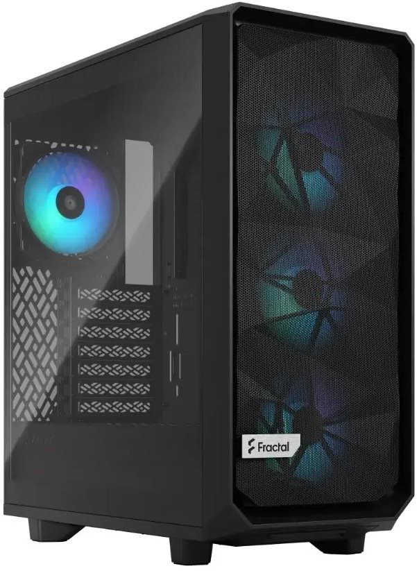 Számítógépház Fractal Design Meshify 2 Compact RGB Black TG Light Tint