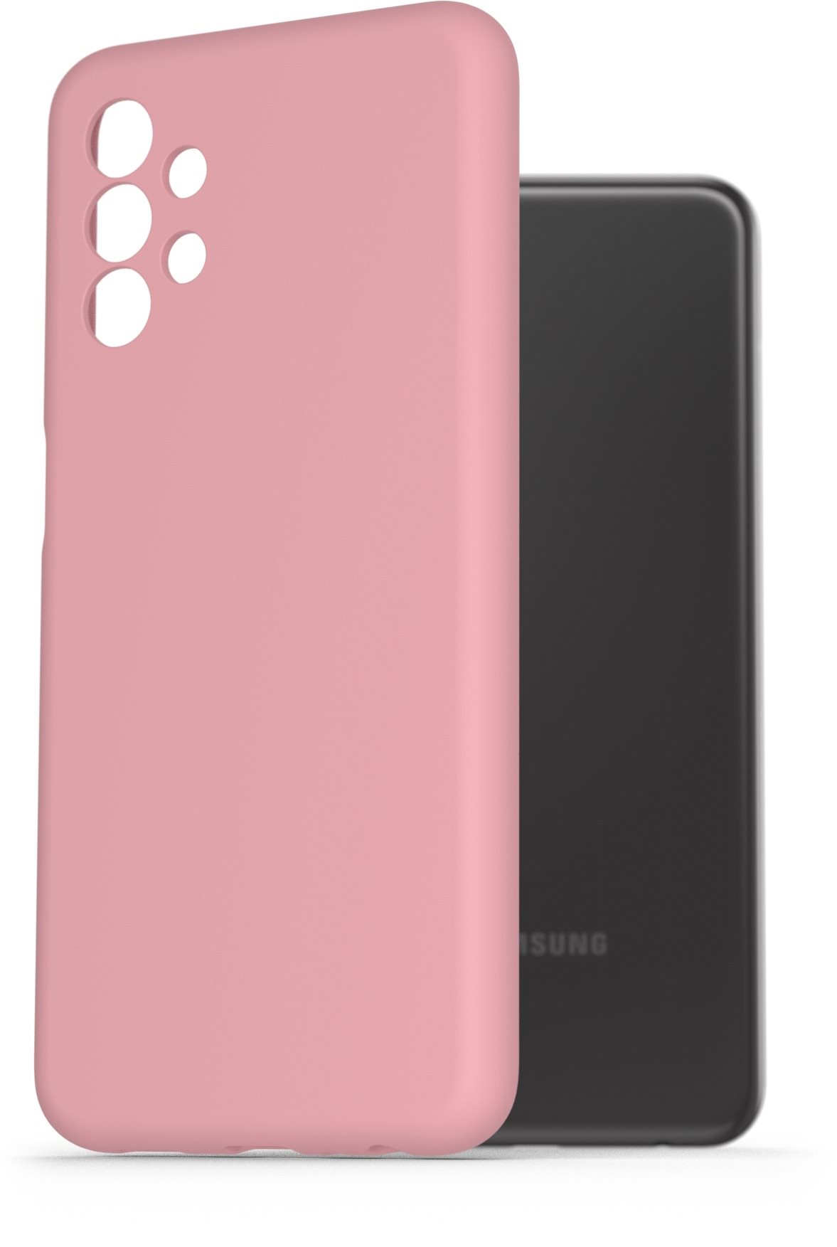 Telefon tok AlzaGuard Premium Liquid Samsung Galaxy A13 rózsaszín szilikon tok
