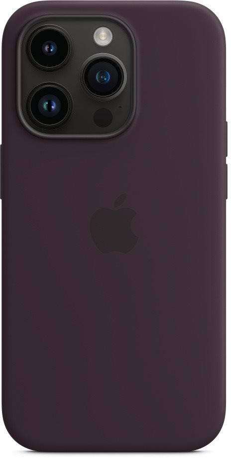 Telefon tok Apple iPhone 14 Pro szilikon borító MagSafe bodzabogyó