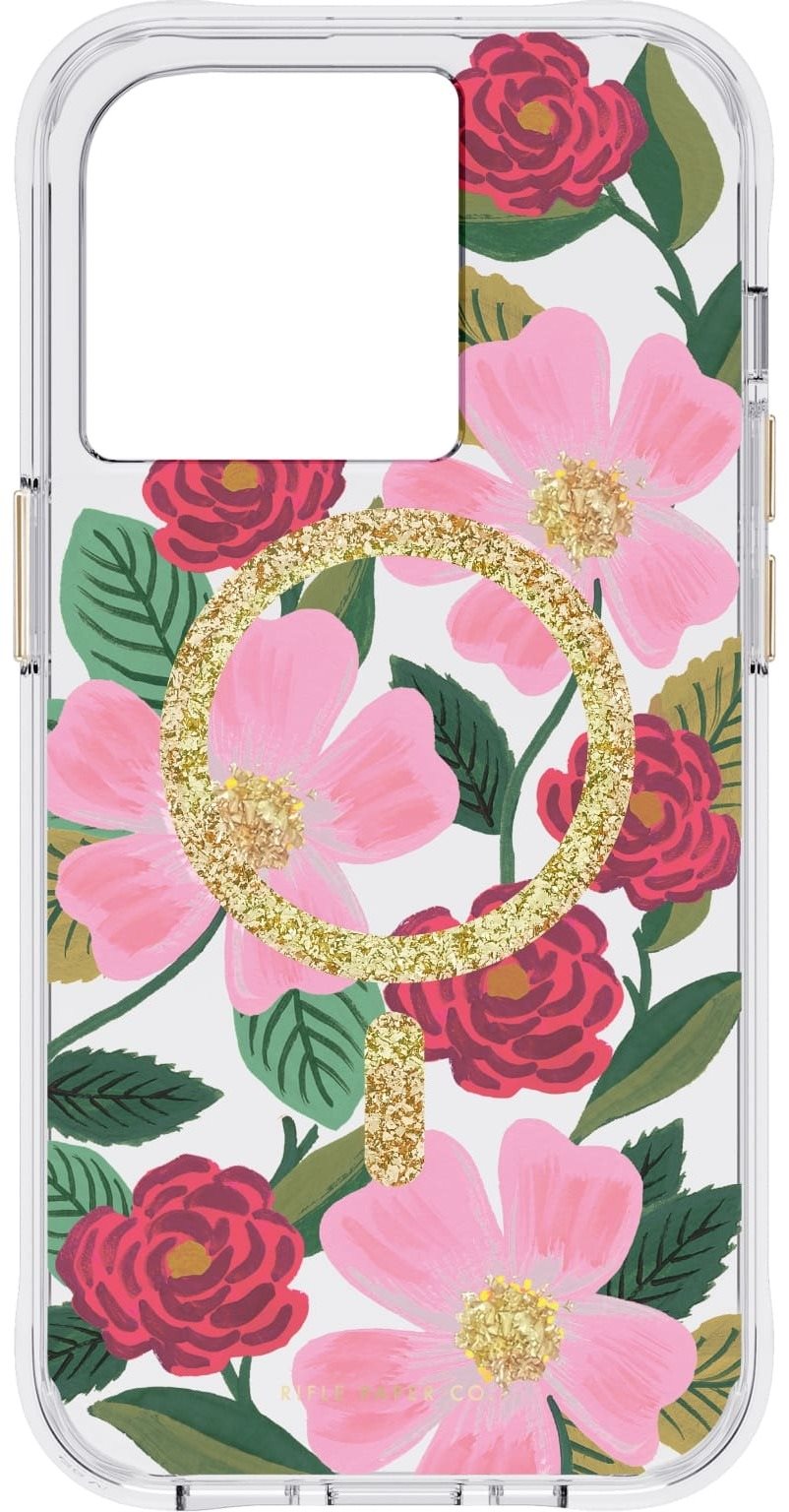 Telefon tok Case Mate Rifle Paper Rose Garden iPhone 14 Pro MagSafe tok