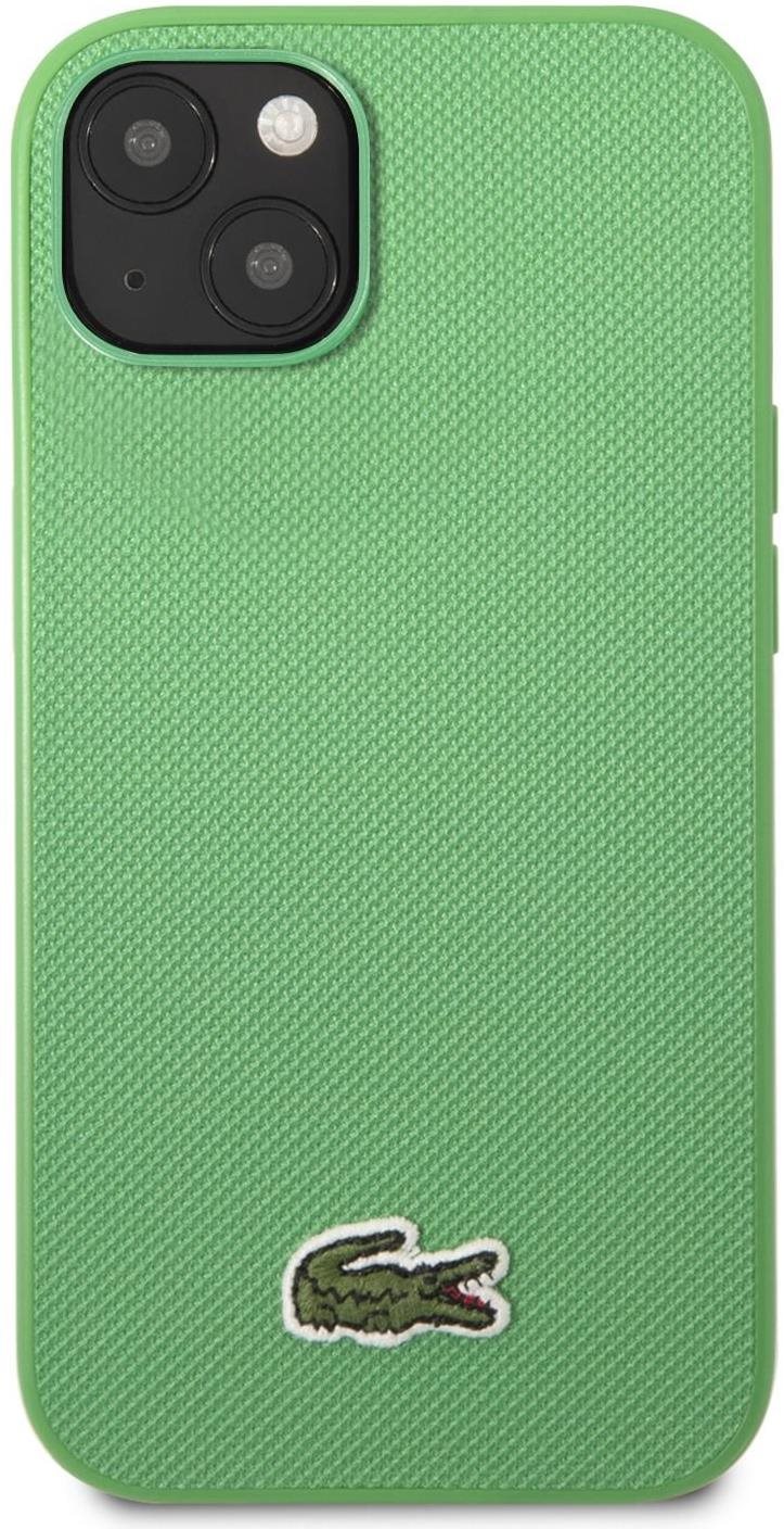 Telefon tok Lacoste Iconic Petit Pique Logo iPhone 14 zöld hátlap tok