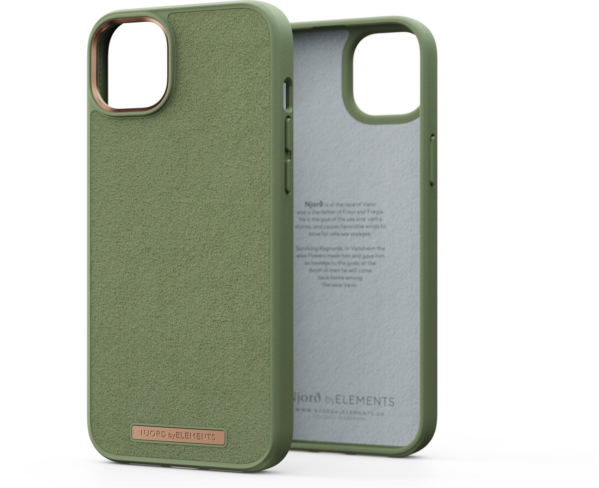 Telefon tok Njord iPhone 14 Max Comfort+ Case Olive