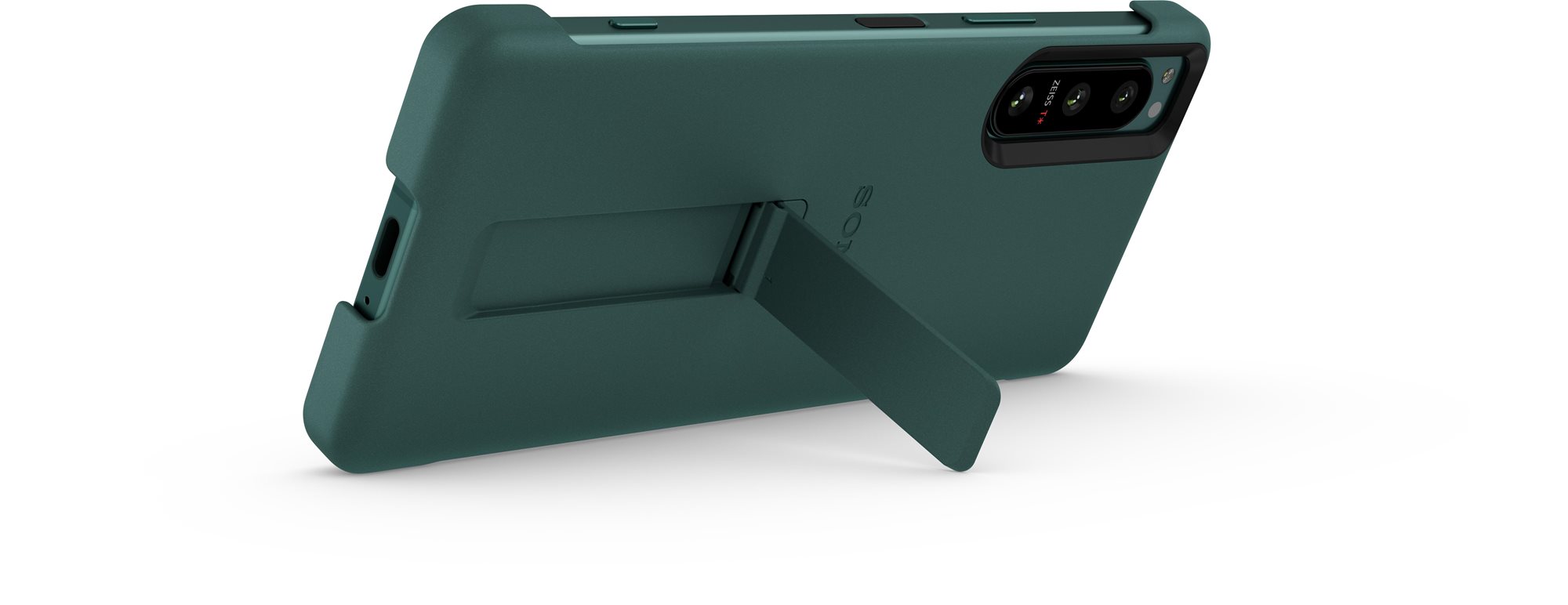 Telefon tok Sony Stand Cover Green az Xperia 5 IV készülékhez