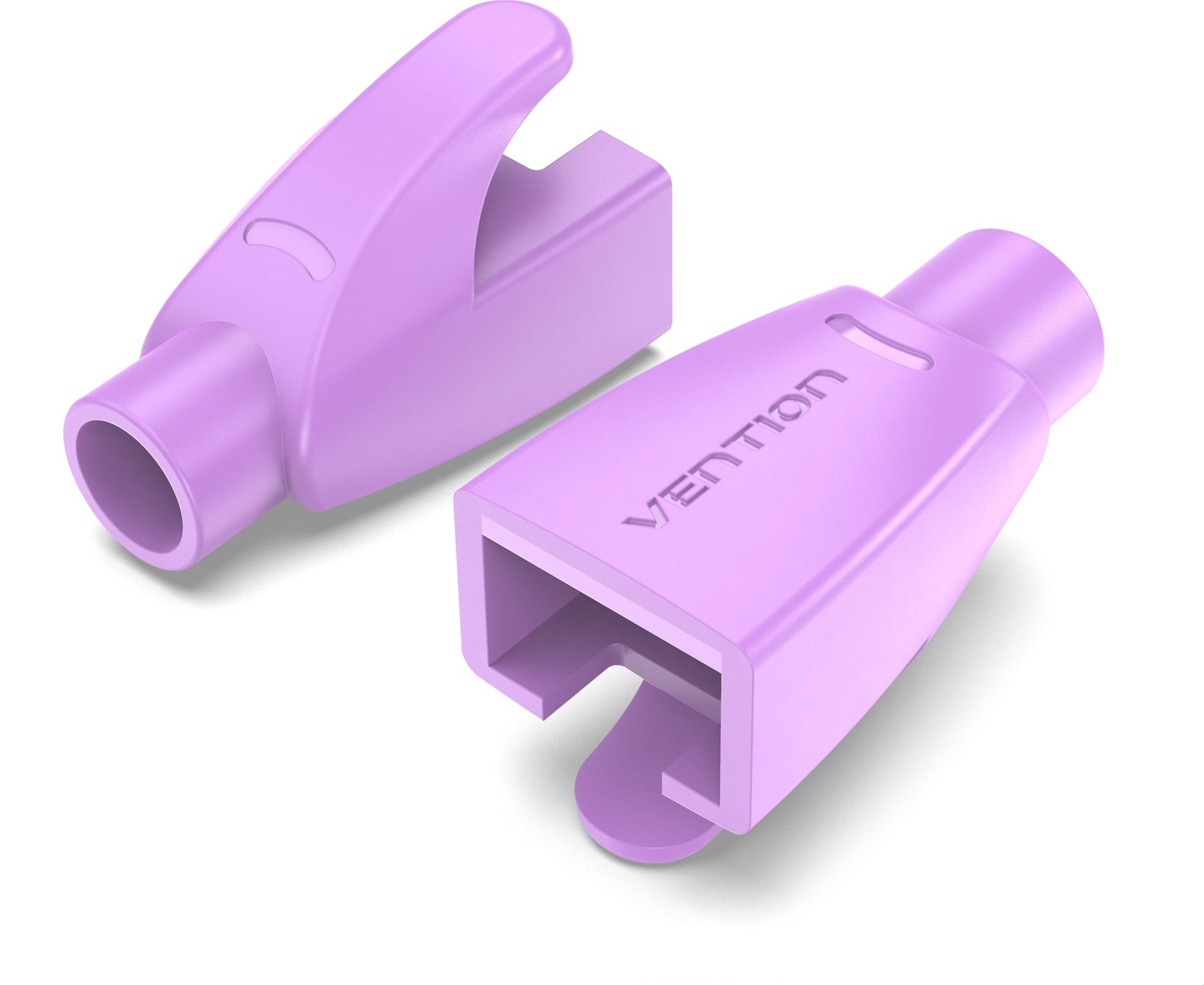 Törésgátló Vention RJ45 húzásmentesítő csizma lila PVC típus 100 csomag