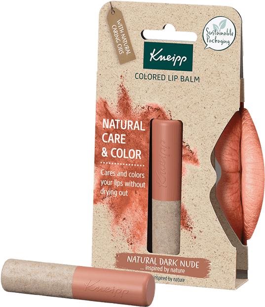 Ajakápoló KNEIPP Natural Dark Nude színezett ajakbalzsam