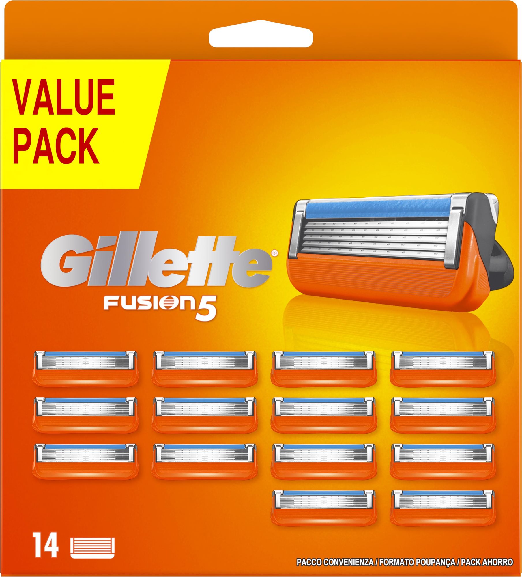 Férfi borotvabetét GILLETTE Fusion5 14 db