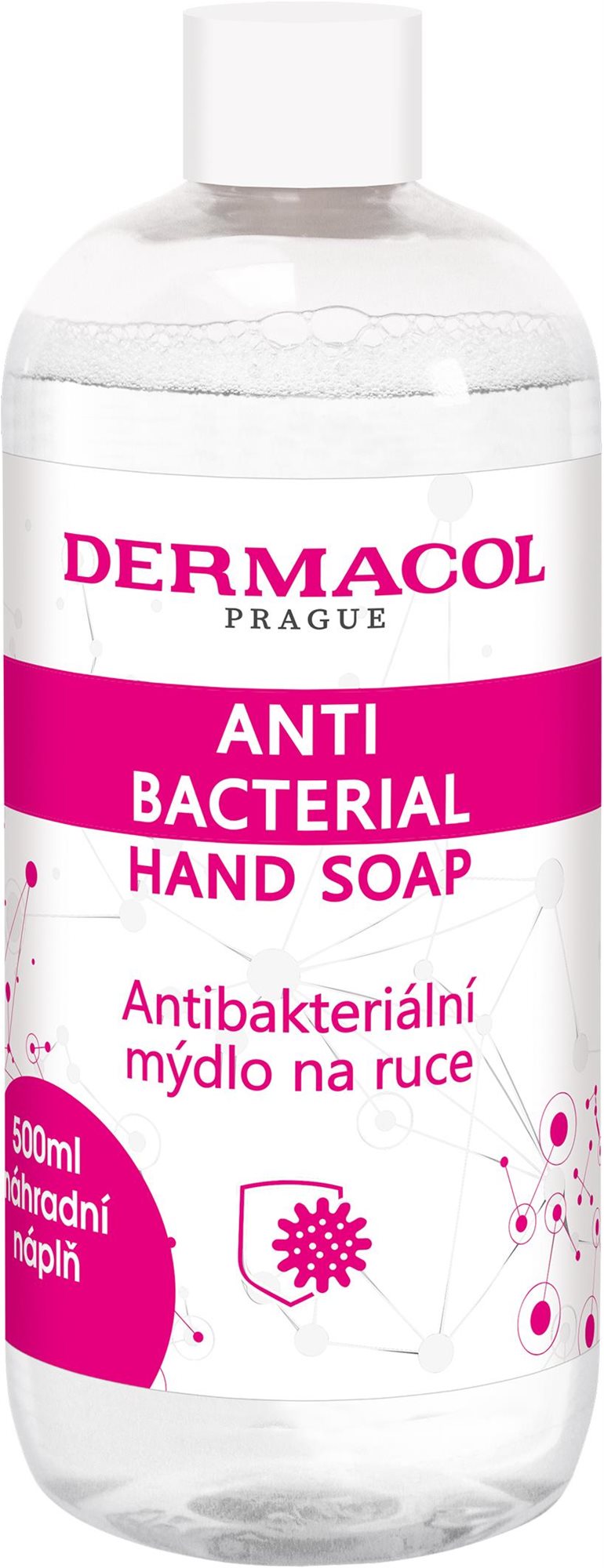 Folyékony szappan DERMACOL Antibacterial hand soap refill 500 ml