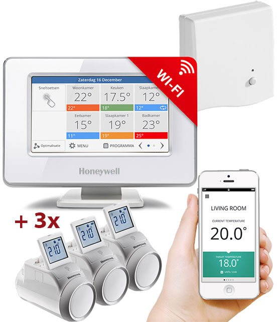 Fűtésszabályozó készlet Honeywell Evohome indító szett 3