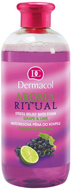 Habfürdő DERMACOL Aroma Ritual Grape & Lime Stress Relief Bath Foam 500 ml