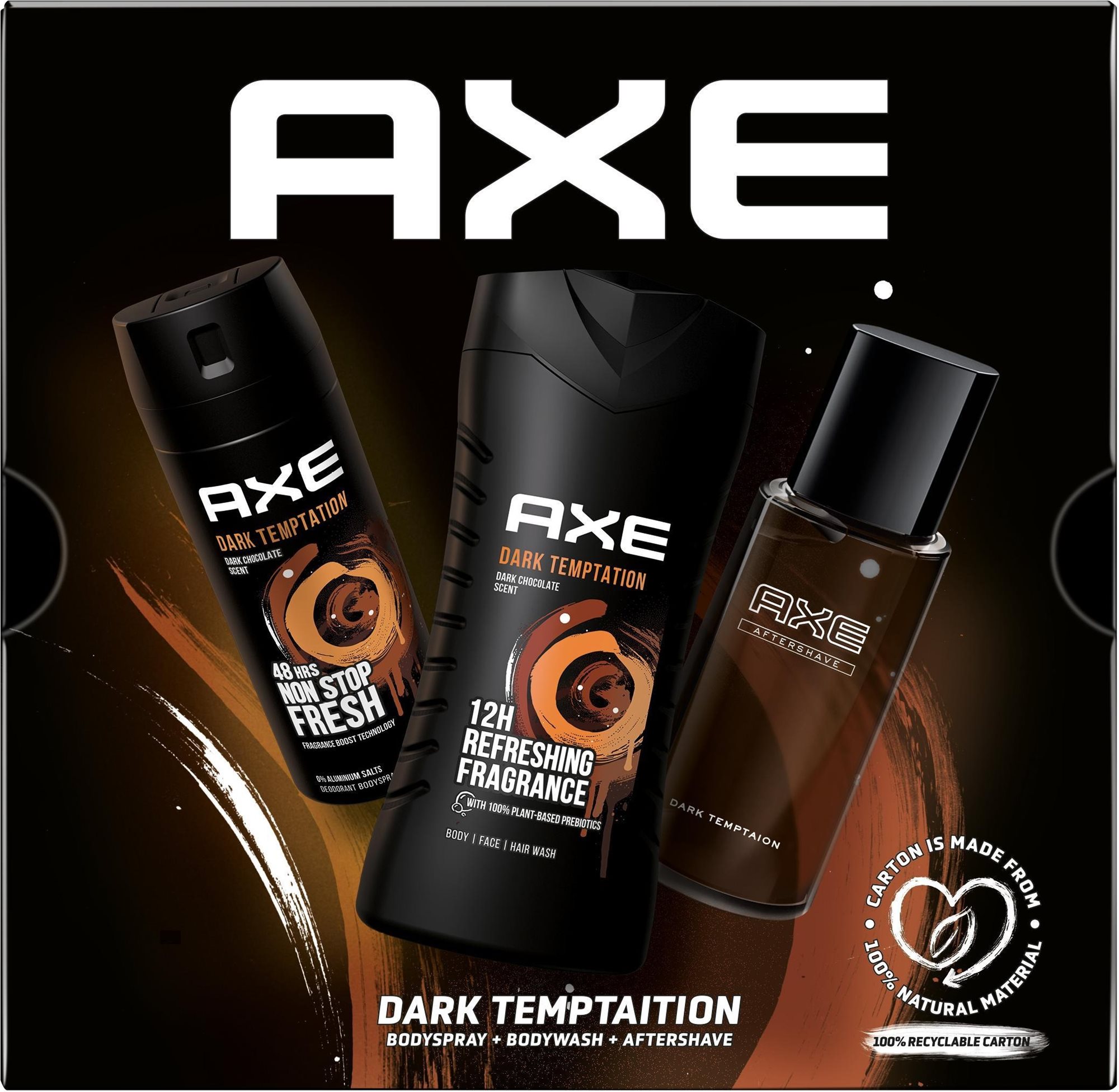 Kozmetikai ajándékcsomag AXE Dark Temptation Prémium kazetta X22