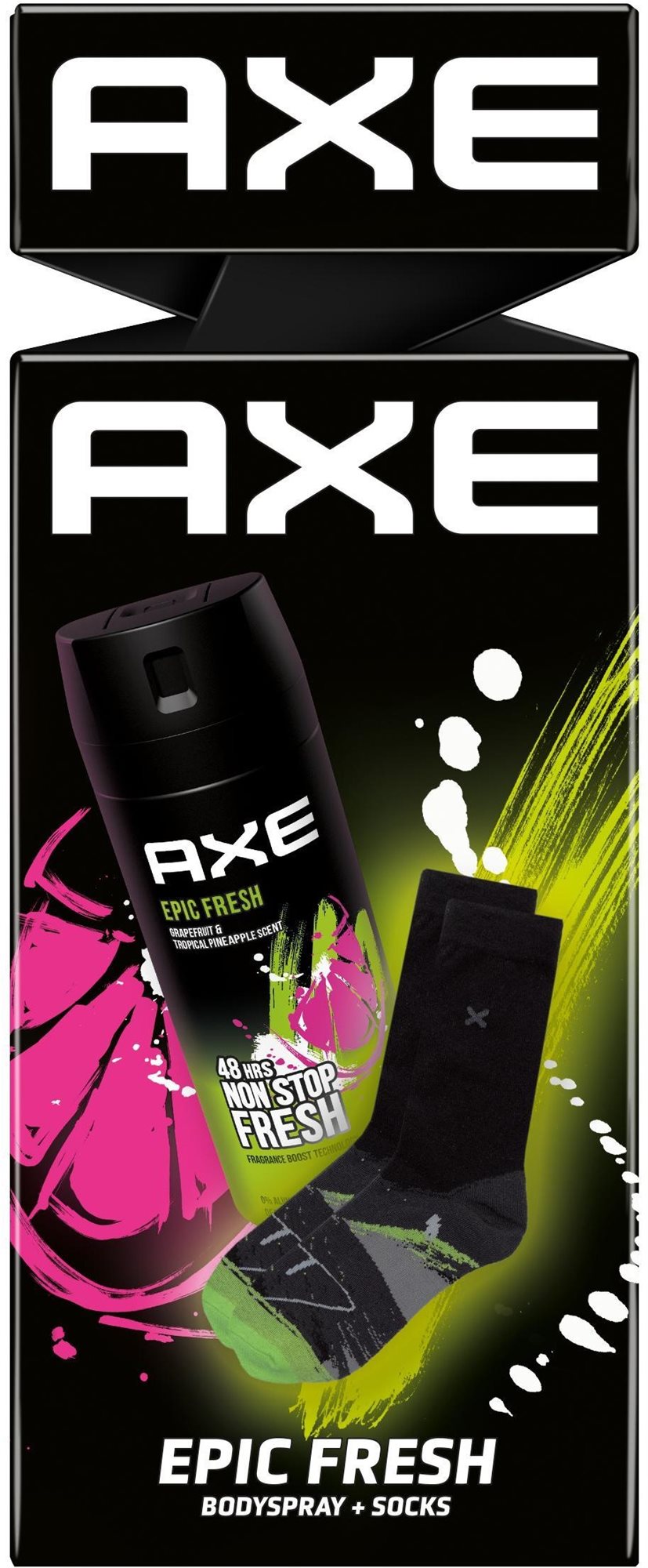 Kozmetikai ajándékcsomag AXE Epic Fresh Kazetta zoknival