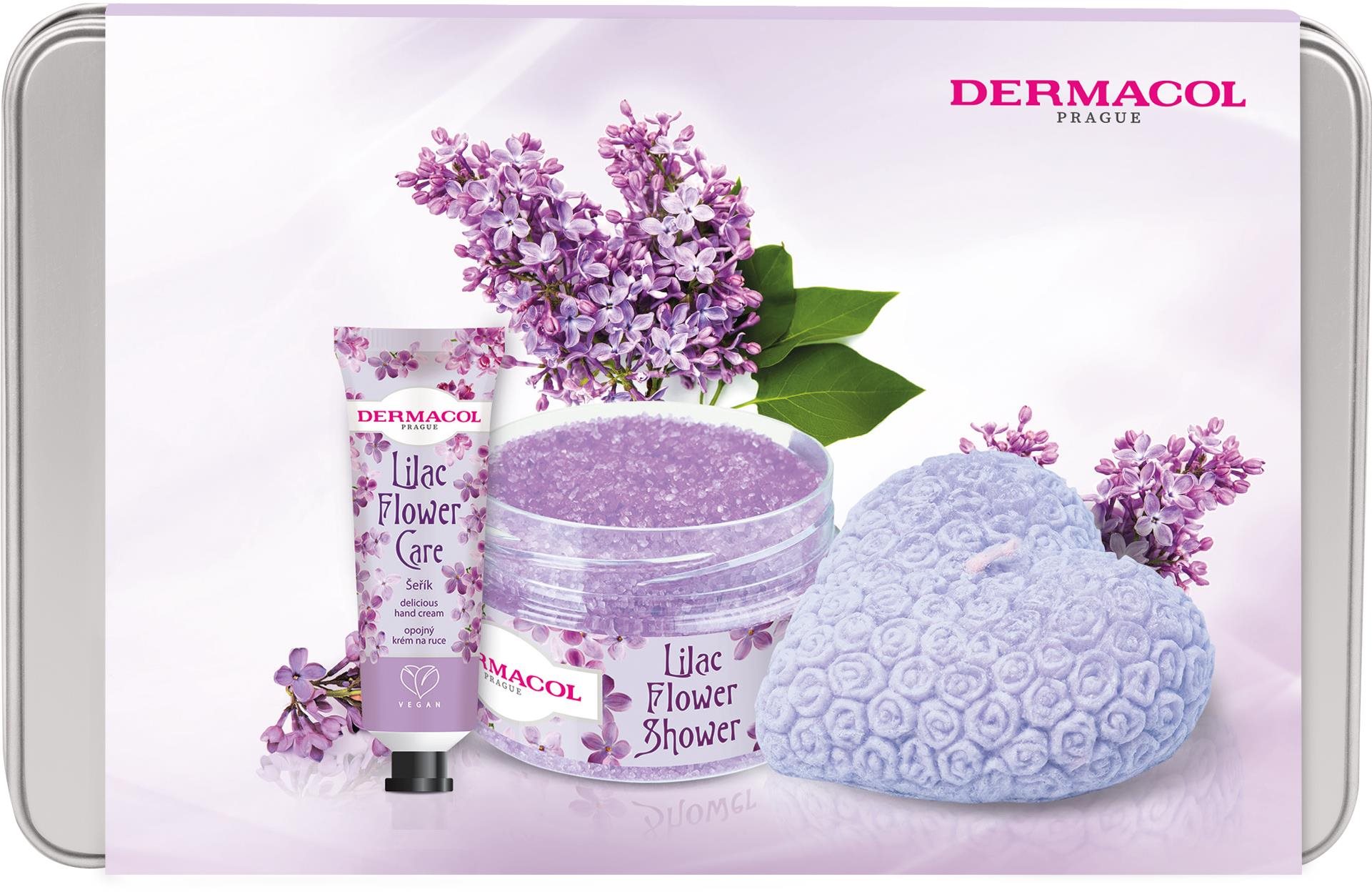 Kozmetikai ajándékcsomag DERMACOL Flower Orgona 2022 Szett