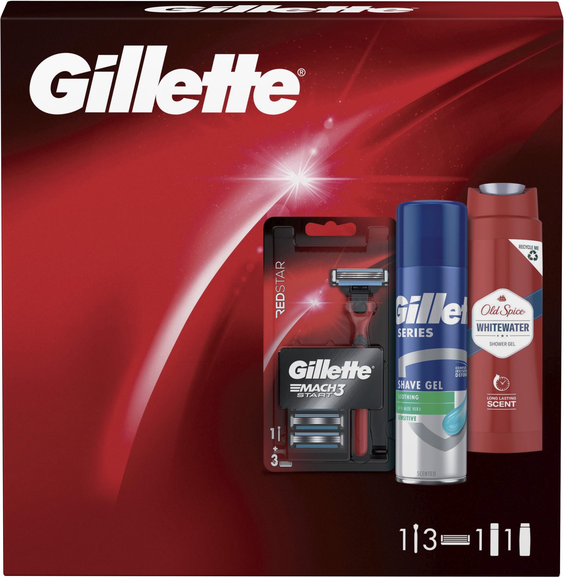Kozmetikai ajándékcsomag GILLETTE Mach3 Start 450 ml