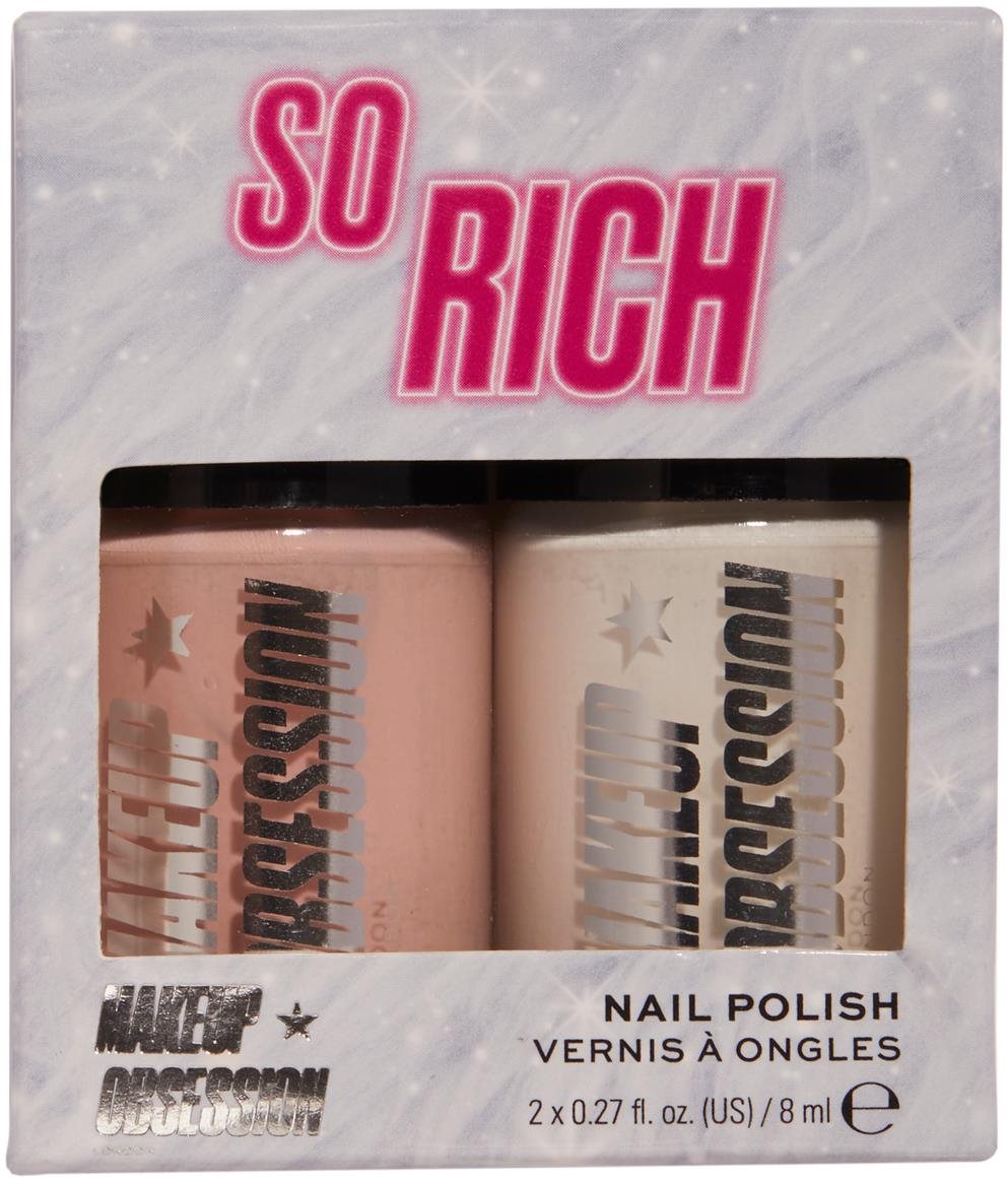 Kozmetikai ajándékcsomag MAKEUP OBSESSION So Rich Nail Duo