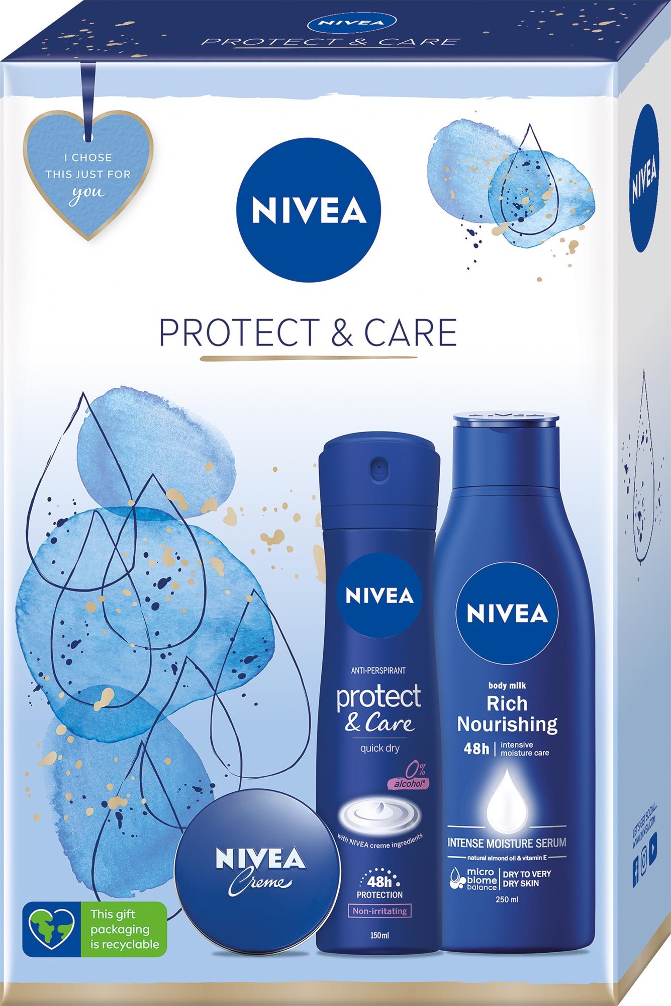Kozmetikai ajándékcsomag NIVEA Egyedülálló tápláló ápolást nyújtó ajándéktáska