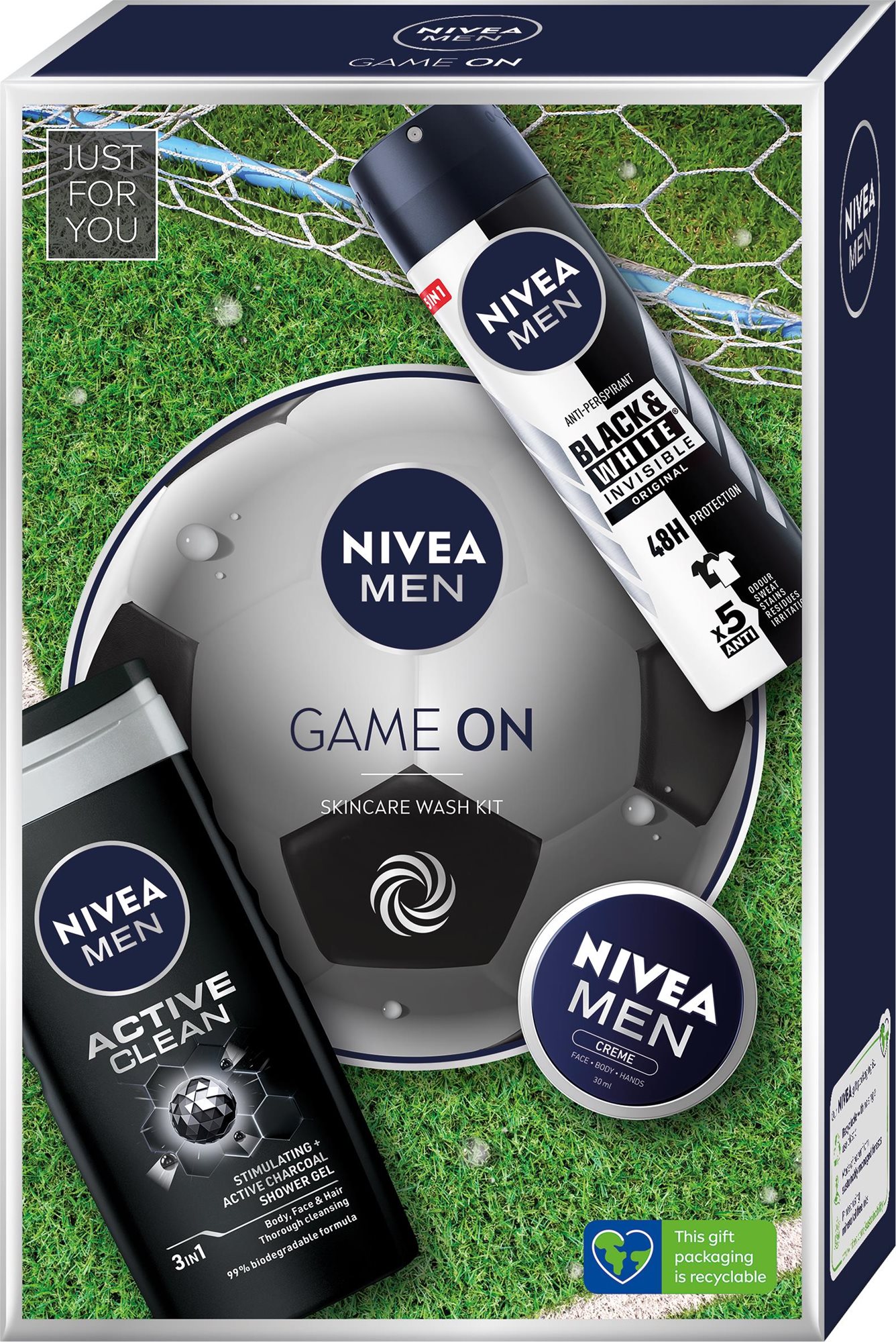 Kozmetikai ajándékcsomag NIVEA MEN ajándékcsomag aktív férfiaknak