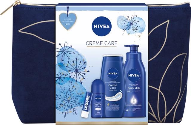 Kozmetikai ajándékcsomag NIVEA ajándéktáska tele tápláló ápolással