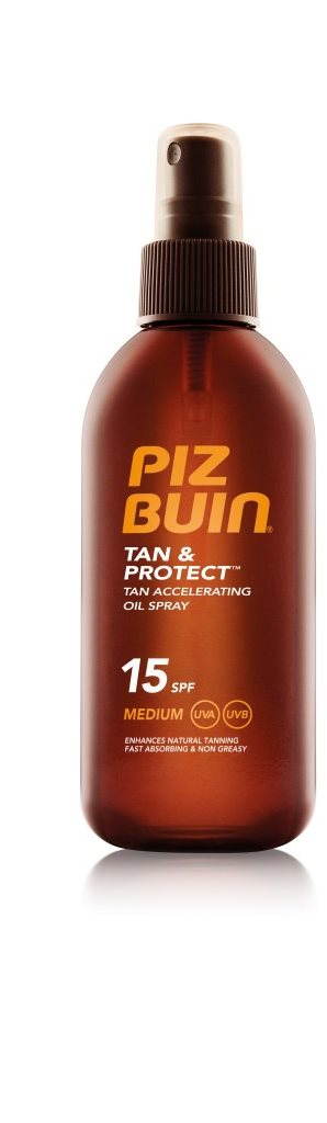 Napozó spray PIZ BUIN Tan & Protect Tan Accelerating Oil Spray SPF15 150 ml