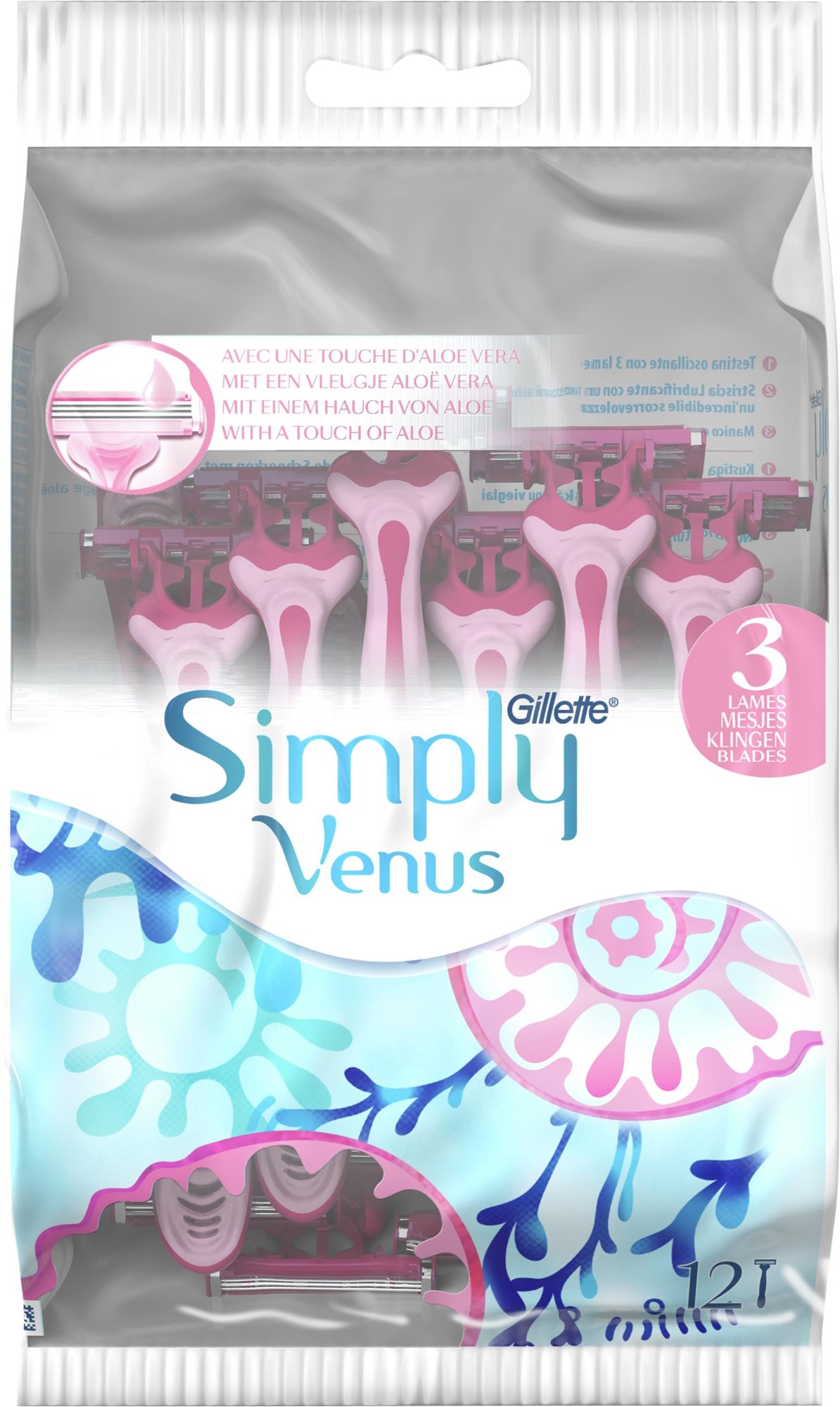 Női borotva GILLETTE Simply Venus 3