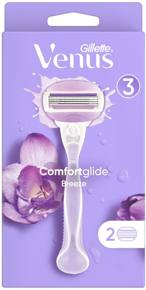 Női borotva GILLETTE Venus ComfortGlide Breeze + 2 db borotvabetét