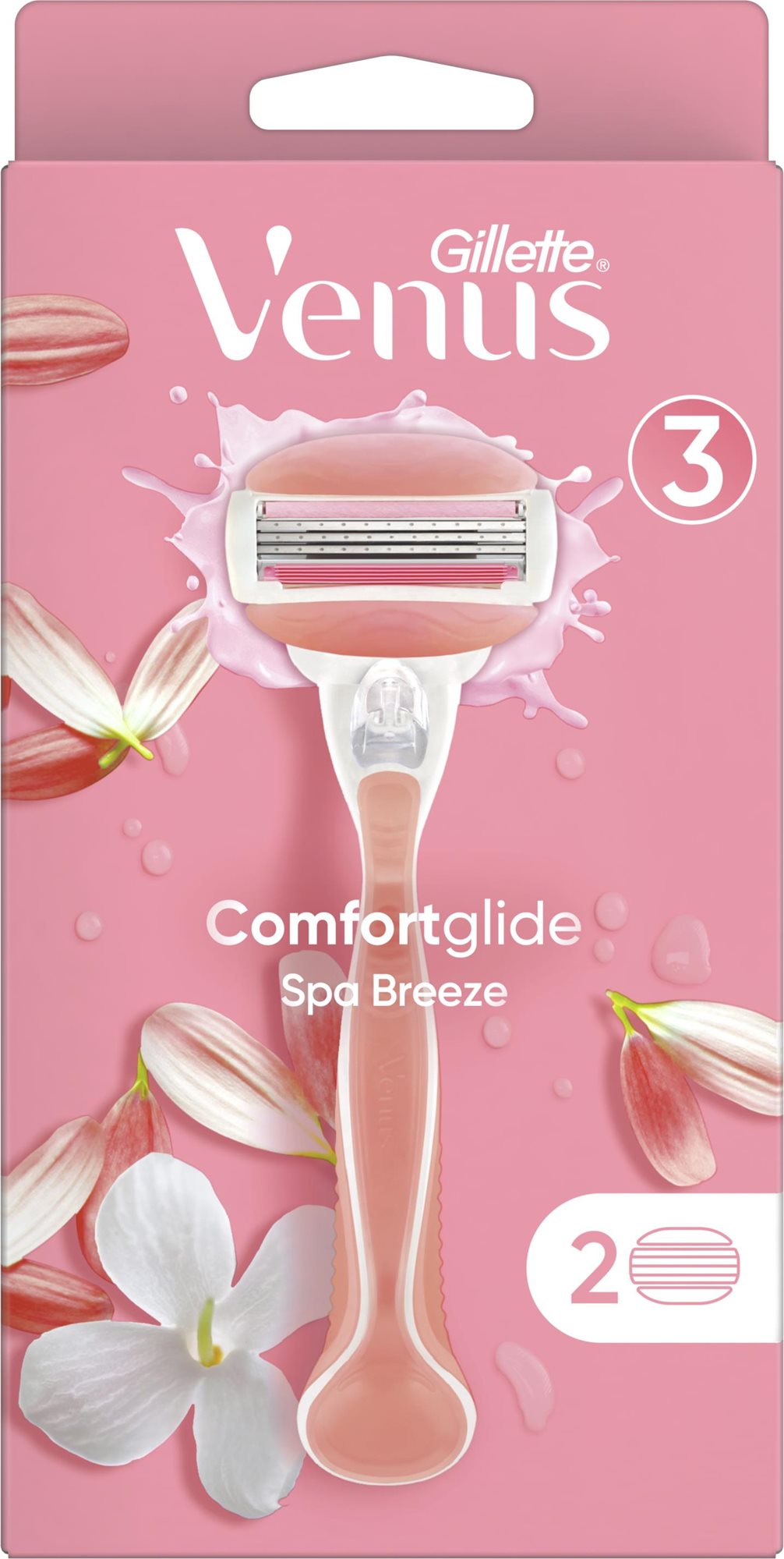 Női borotva GILLETTE Venus ComfortGlide Spa Breeze Borotva - 2 borotvabetét