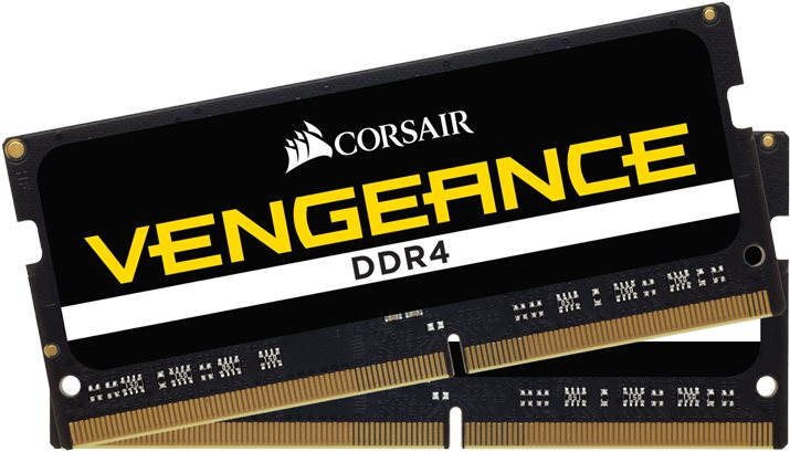 Rendszermemória Corsair SO-DIMM 16GB KIT DDR4 2400MHz CL16 Vengeance - fekete