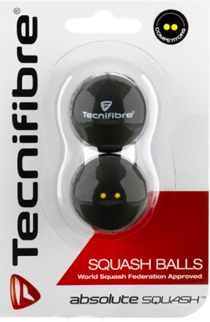 Squash labda Tecnifibre squash labda két sárga pontos